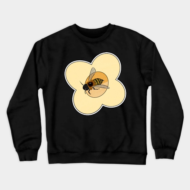 Bee and Flower Crewneck Sweatshirt by davidfeci